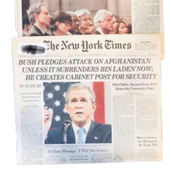 9/21/2001 The New York Times - Picture 1 of 10